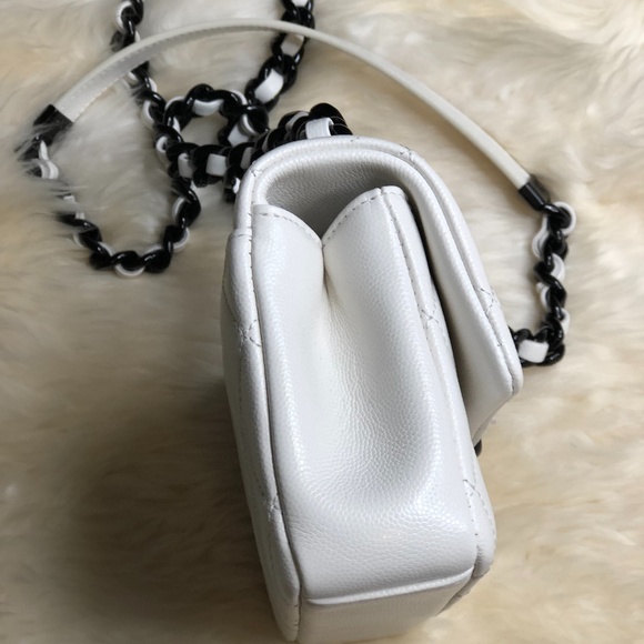 NEW 21C White Caviar Mini Rectangular Chunky Chain - Picture 4 of 8